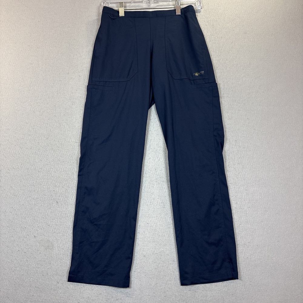 Carhartt Force Scrub Pants Womens XS Petite Blue Cargo Pockets Medical